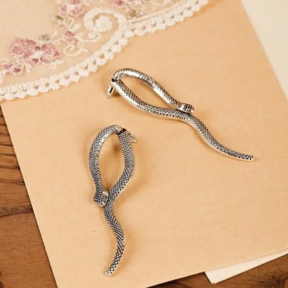Sacina Gothic Snake Earrings, Snake Earrings for Women, Gothic Earrings - Picture 2 of 3